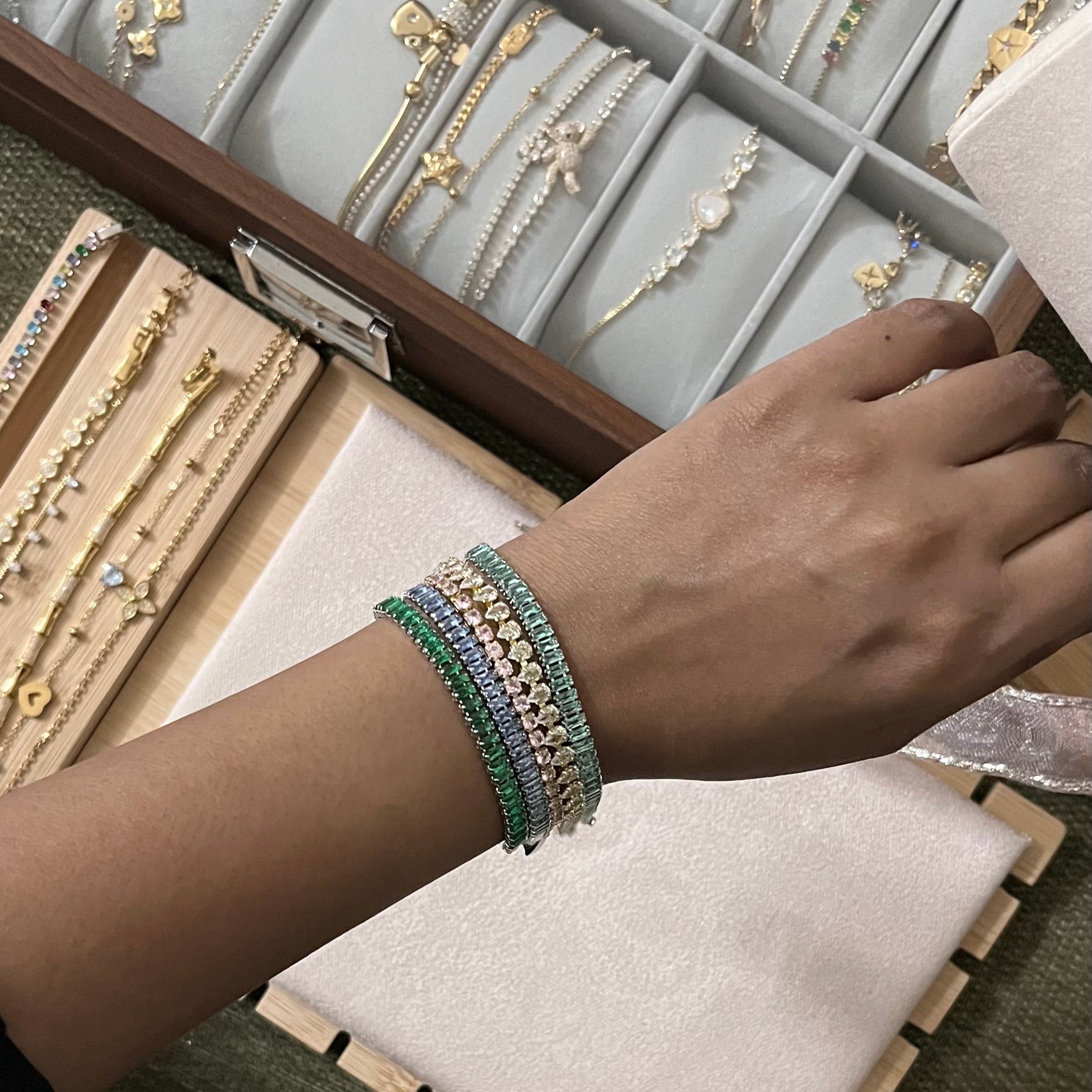 Baguette cut Tennis Bracelet