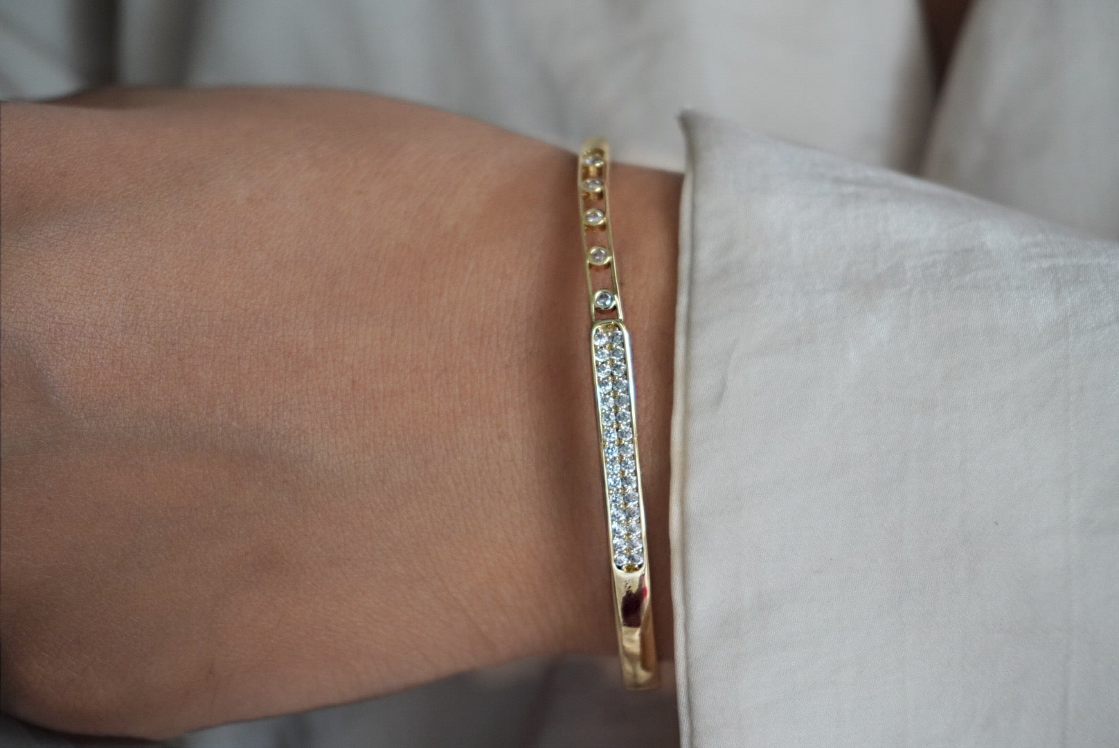 Diamond Link Bangle