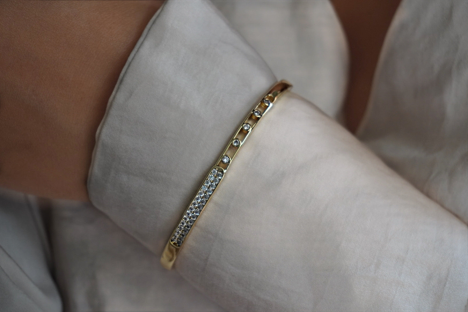Diamond Link Bangle