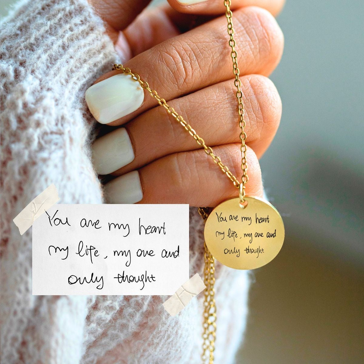 Handwriting necklace