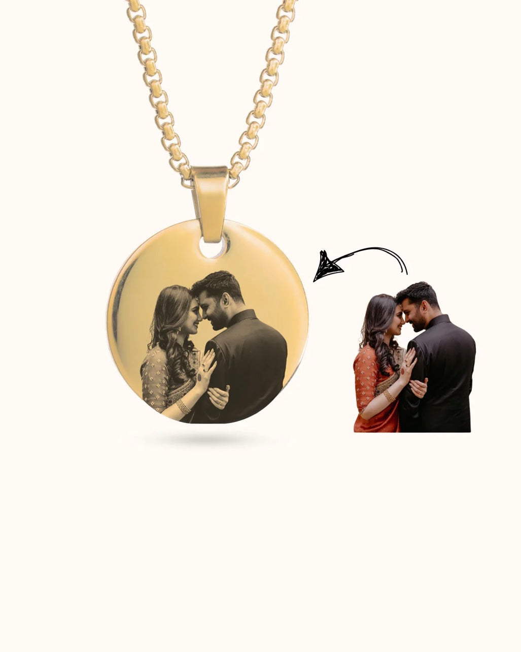 Photo necklace