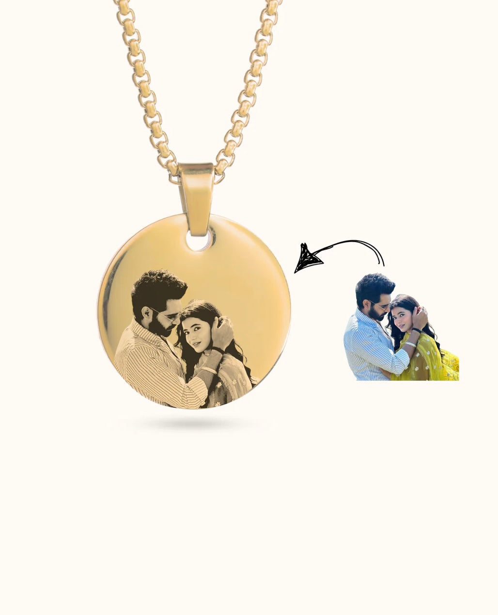 Photo necklace