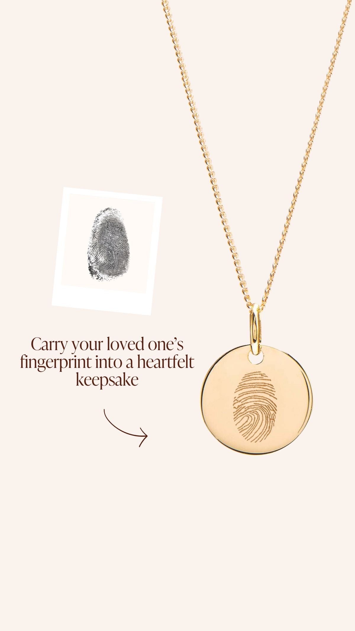 Fingerprint necklace